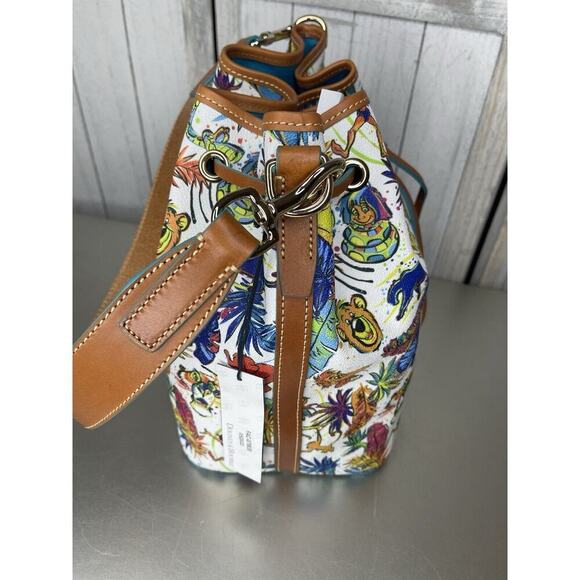 New! Disney Parks Dooney and Bourke The Jungle Book Drawstring Bucket Bag - Picture 4 of 6